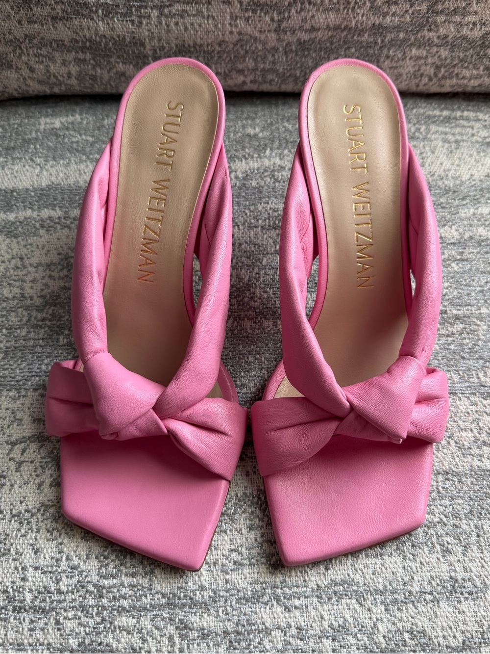 Stuart Weitzman Playa 75 Knot Sandal in India Pink